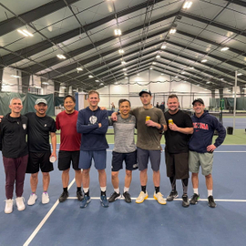 friends at pickleball